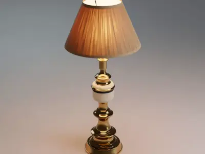 Photorealistic Vintage 1930s Stiffel Table Lamp 3D model