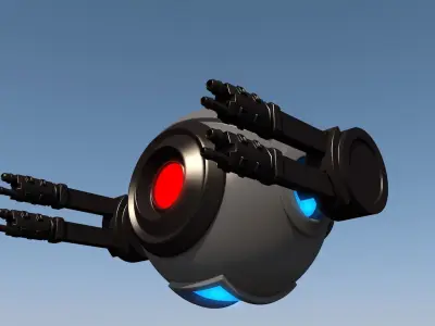 Sci fi drone 3D model UV Mapped