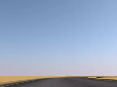 Desert Highway 3D model
