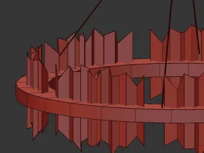 Round LED 3D model