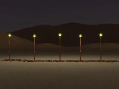 Garden Wooden Path  3D model