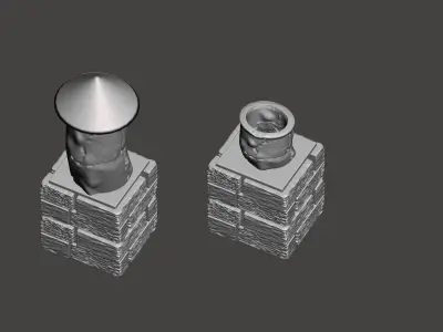 Hobbit House elements 3D print model