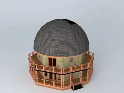 Mushroom House Free 3D model