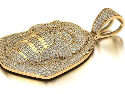 Ghost pendant 3D print model 3D print model