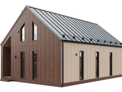 Barn house 06 3D model