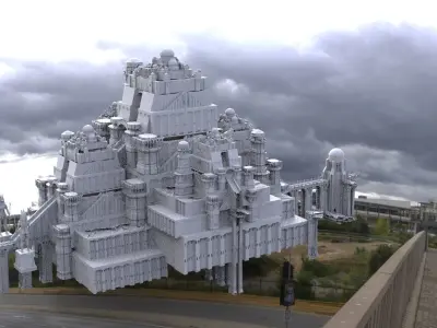 Ancient City Complex structure 3D model