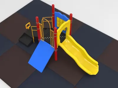 East Child Slide 3D model