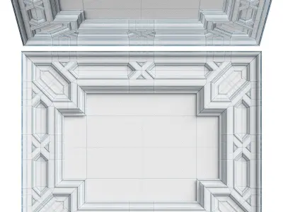 Classic ceiling RJ Easy Design 04 3D model
