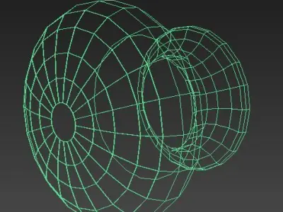 textured knob Handle 3 Low-poly 3D model