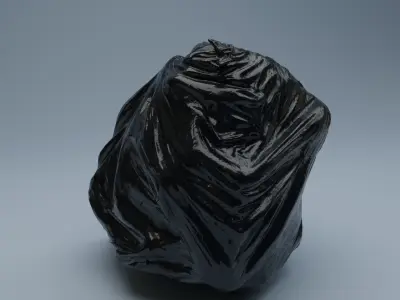 Trashbag - Big 2 Low-poly 3D model