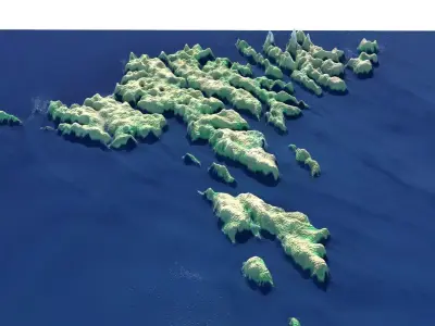Faroe Islands 3D model