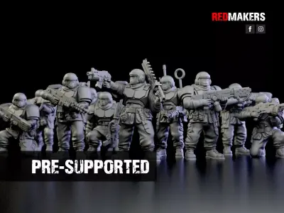 Alpha troops  - Squad of the Imperial Force 3D print model