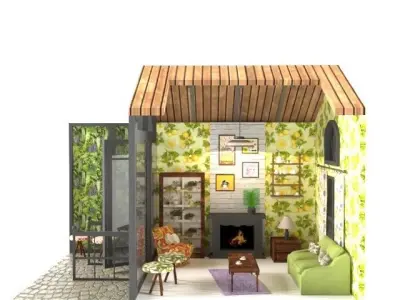 miniature house 3D model