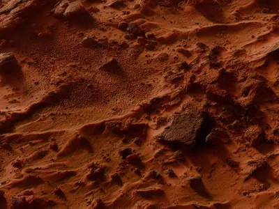 Mars Environement Low-poly 3D model