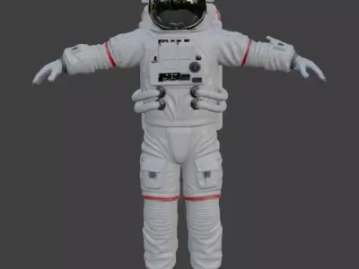 High Poly Astronaut Spacesuit Cinematic Detail 4K PBR Textures 3D model