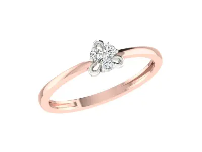 Women Ring Render 3dm STL OBJ FBX  3D print model 2