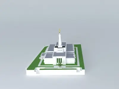 LDS. Temple Tuxtla Gutierrez, Chiapas, Mexico. Templo Mormon,... Free 3D model