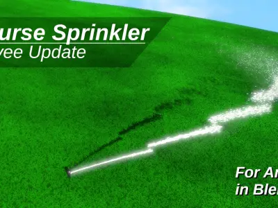 For Anime in Blender - Course Sprinkler 3D model