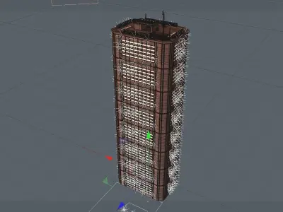 Night Building3 3D model