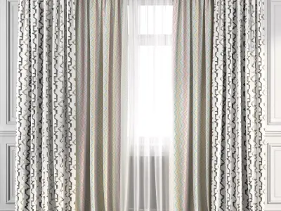 Curtain Set 263 3D model