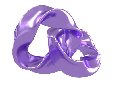 Abstract Ring Shape V2 005 Low-poly 3D model