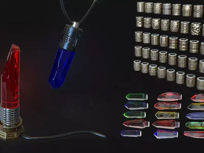 Kyber Crystal set 2 3D print model