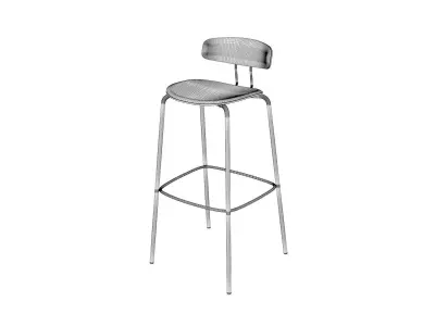 Okito Ply Bar Chair 3D model
