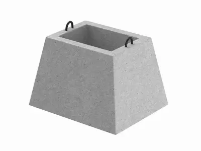  Concrete Block 3D model