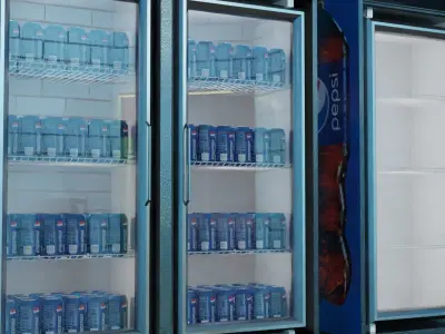 Convenience Store both Interior  and Exterior 3D model