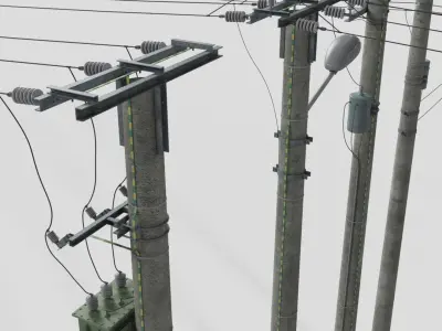  Power Transmission Line - Complete Set 