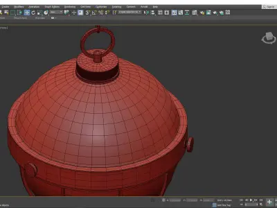 Sumner 1 Light Pendant Light Low-poly 3D model