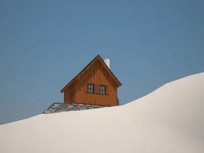 Cartoon Cottage 3D model purchase