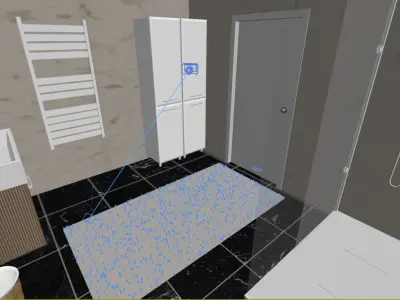 bathroom Low-poly 3D model
