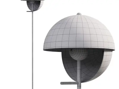 Theia Floor Lamp Low-poly 3D model