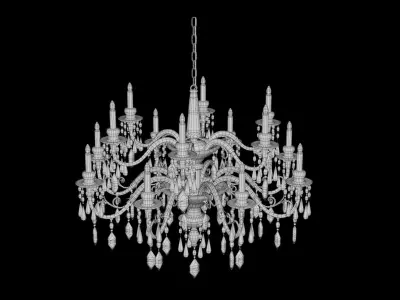 Chandelier Low-poly 3D model order