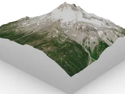 Mount Jefferson 3D model