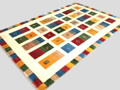 Persian Qashqai Rug 3D model
