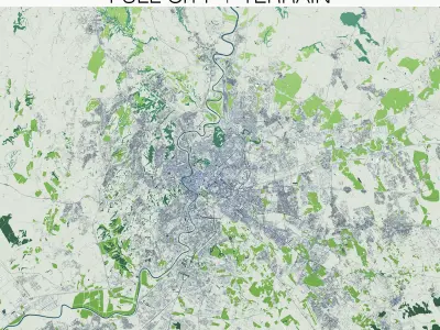 Rome with Terrain 3D model