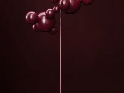 Floor lamp Giopato and Coombes Bolle 12 3D model