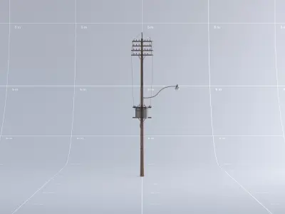 Toronto Power Lines 01 3D model