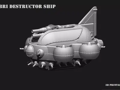 Space Ship COLBRI HD Scifi Kit 3D print model