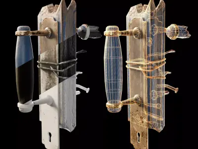 Handle knuckles Low-poly 3D model