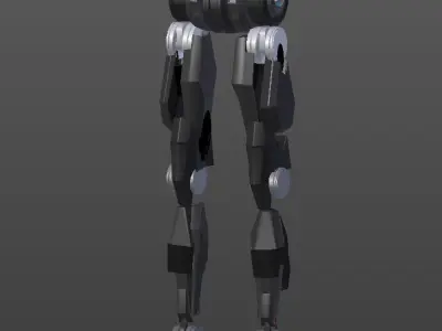 Low Poly Robot Legs Low-poly 3D model