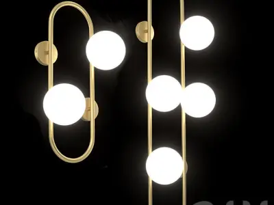 HOOP WALL LAMP 3D model