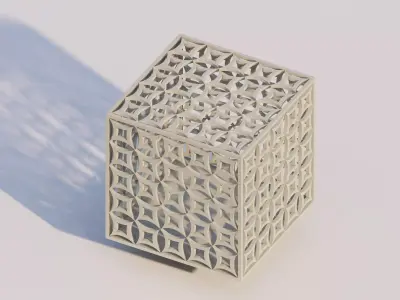 Math Object-Gyroid Voronoi 3D print model