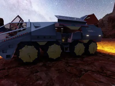 Space rover 3D model