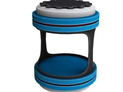 Box and capsule animation 3d model Low-poly 3D model