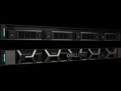 Data Server and Network Rack 3D model
