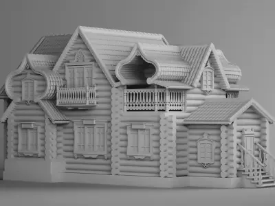 Big slavic house 3D print model