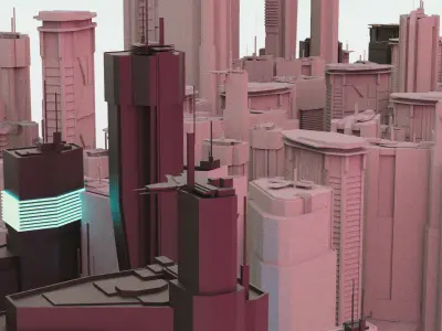 SCIFI Architectural Pack 3D model